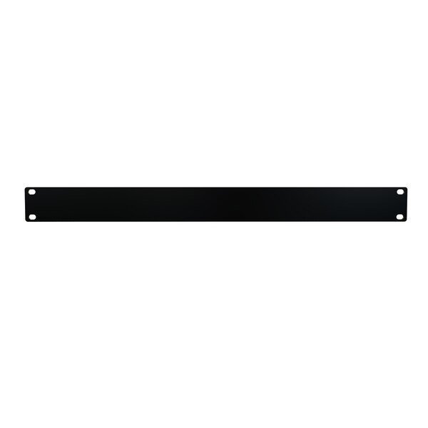 1U FLAT ALUMINUM RACK Panel, Hammond, Mfr#: PBPA19001BK